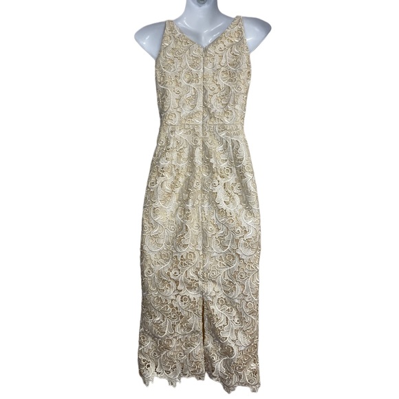 Dress the Population Cream Lace Overlay XS Dress - Picture 4 of 6